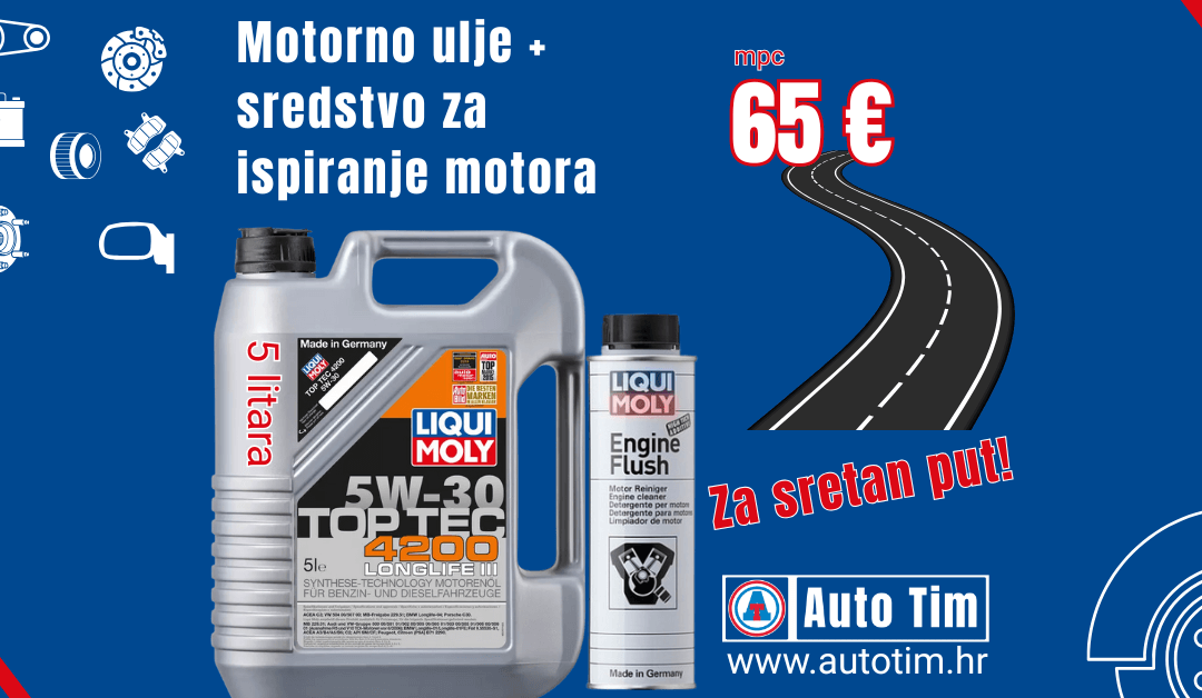 Promotivna ponuda: Motorno ulje LIQUI MOLY Top Tec 4200 5W-30 + Engine Flush