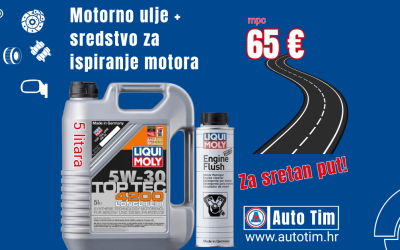 Promotivna ponuda: Motorno ulje LIQUI MOLY Top Tec 4200 5W-30 + Engine Flush
